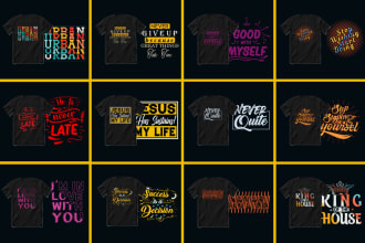 do typography tshirt and bulk graphic tshirt design