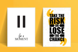 design unique typography posters, wall art, and word clouds