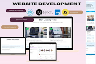 build or rebuild your website full stack development