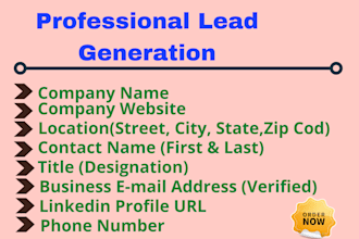 do b2b lead generation and email list building