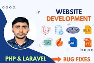 create or fix ajax, jquery, php, laravel, codeigniter, html, css  bugs
