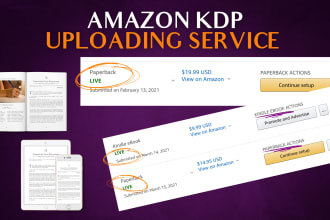 publish your paperback and ebook on amazon KDP