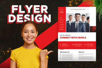 create a professional flyer, print ad design