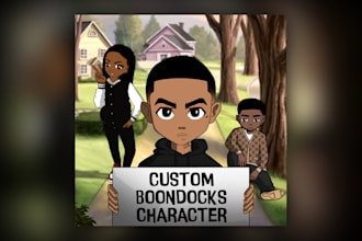 Top 5!  draw you as boondocks character