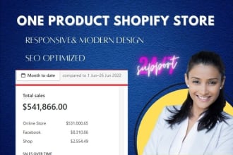 create shopify dropshipping one product shopify store or shopify website