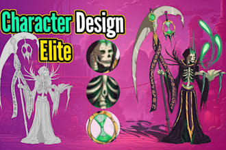 design an elite 2d game character for your indie game