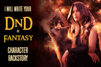 write a backstory for your dnd or fantasy character