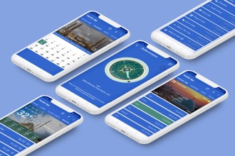 design mobile ui ux , prototype and wireframe