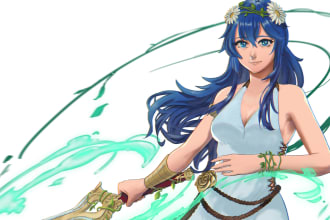 draw custom anime portraits fanart, pfp, avatars and games