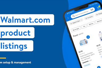 do listing on your walmart account