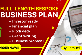 write a full length, bespoke business plan