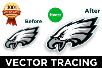 redesign, redraw, recreate or vector trace your logo
