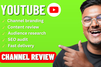 review your youtube channel, videos, SEO and  provide actionable tips for growth