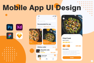 do mobile app design and figma website, corporate identity