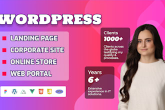 develop a site on wordpress