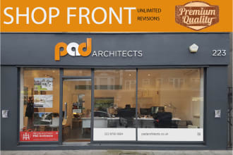 design store front shop front window graphics yard signs