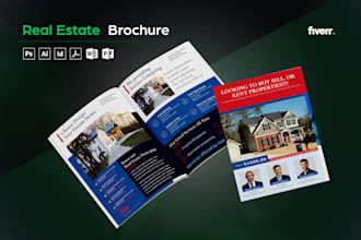 do print ready real estate brochure design or postcards professionally