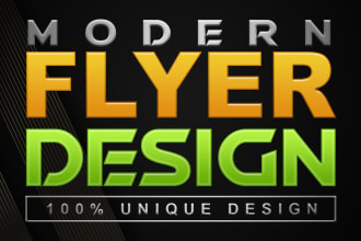 design a flyer leaflet, postcard, or brochure in 24 hour