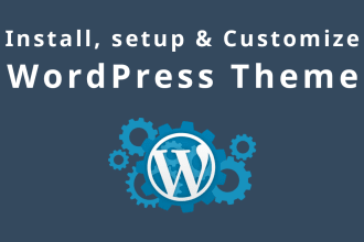 install, import demo and customise any wordpress themes