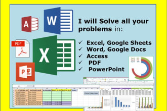 solve your problems in excel, word, PPT