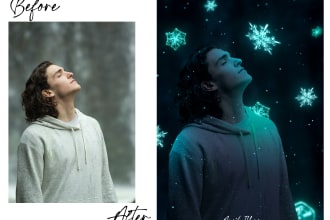 add glowing and neon effects to your image,text or logo