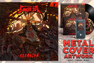 draw your cover of heavy, thrash, black metal album artwork