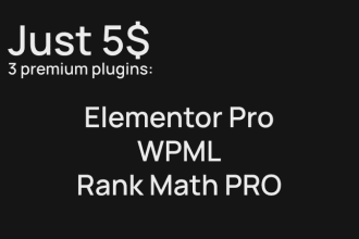 install elementor pro, wpml, rank math
