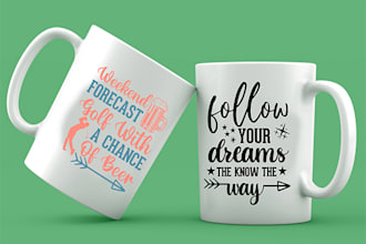 create a custom coffee mug and cup design