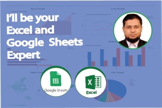 be your excel and google sheets expert
