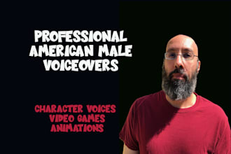 voice characters for your video game or animation
