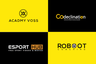 provide modern text logo design
