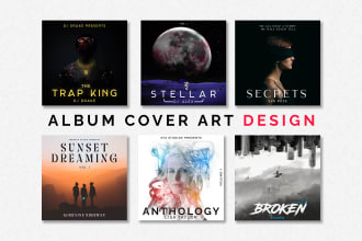 design amazing single or mixtape album cover art