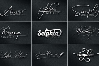 design fast signature, handwriting, scripted, cursive logo