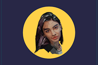 design modern and artist low poly art
