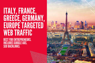 give france greece italy germany europe targeted web traffic