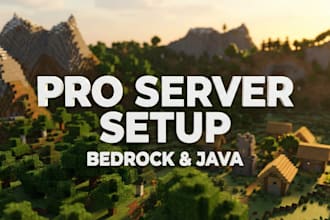 setup a minecraft bedrock server for you