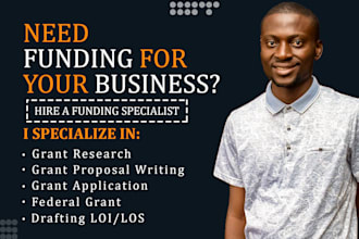 do grant research, grant writing, grant application, rfp, federal grant writer