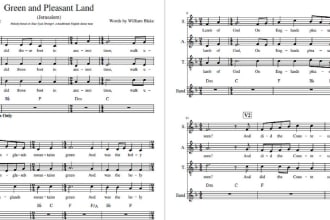 make a vocal harmony arrangement of your song