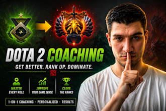 coach you to immortal rank in dota