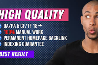 do high quality homepage backlinks