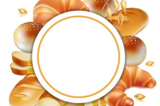 create your creative bakery logo within 24 hours