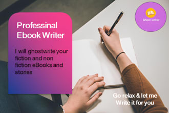 be your ghostwriter to transform your ideas into bestselling ebook