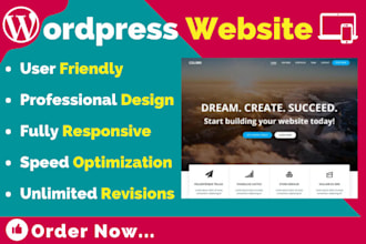 develop unique wordpress website with  responsive design