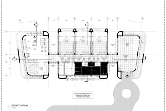convert floor plan PDF sketch or image in autocad to scale