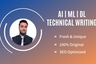 write articles for saas, data, artificial intelligence, ml, and deep learning