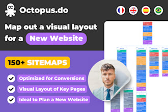 map out a visual layout architecture for a new website