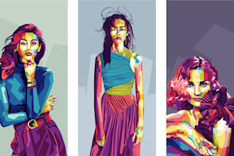 make awesome wpap pop art portrait from your photo