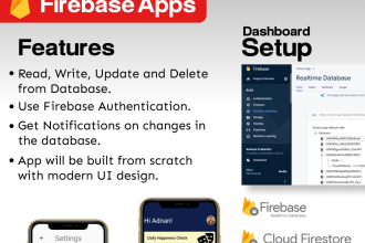 create custom app with firebase backend