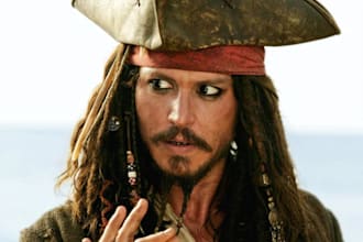 record a captain jack sparrow voice over for you