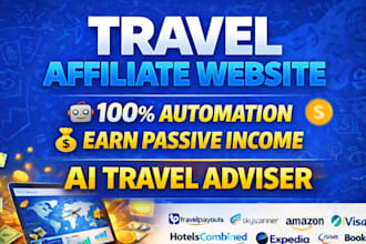 create automated travel affiliate website with ai travel adviser